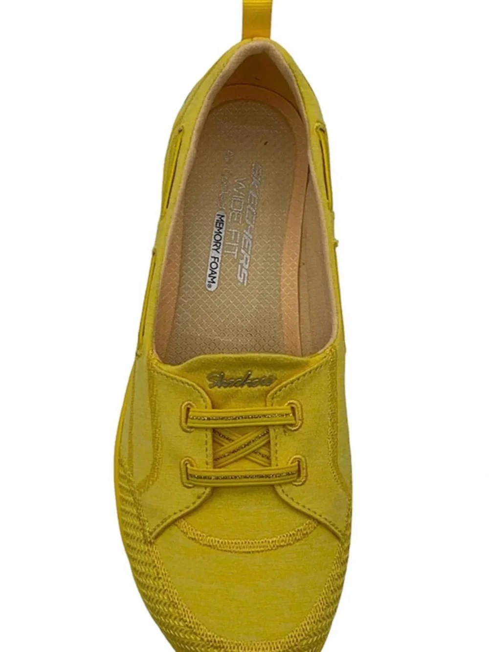 Skechers Microburst Bungee Slip-On Shoes Neon Yellow